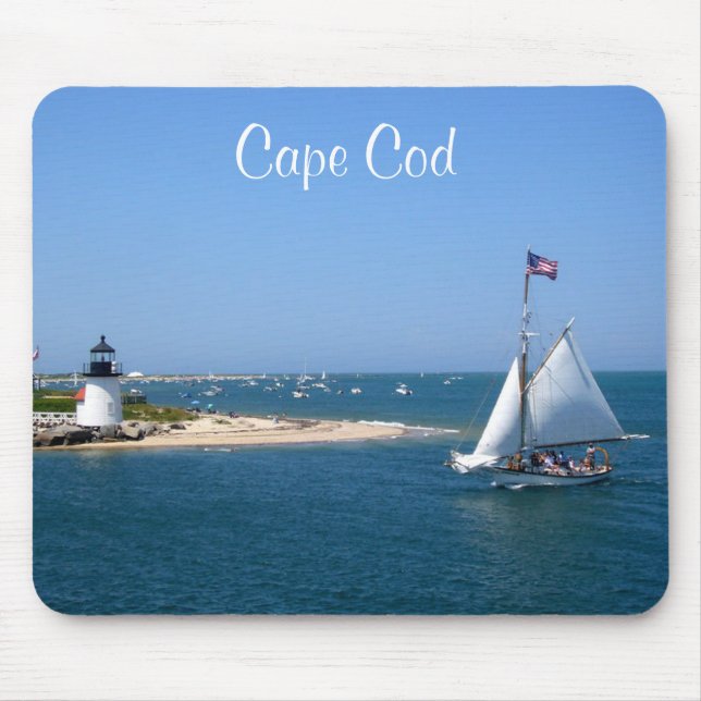 Nantucket Cape Cod Lighthouse & Harbour Mousepad (Front)