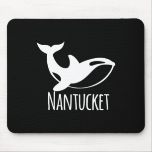 Nantucket Coastal Seashore Boating Sailing Fish Cu Mouse Pad