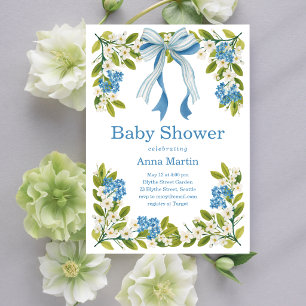 Nantucket Florals Baby Shower Invitation