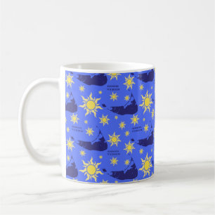 Nantucket Good Vibes in Blue Coffee Mug (and other