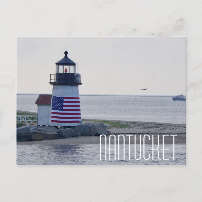 Nantucket Harbour Lighthouse Postcard (Front)