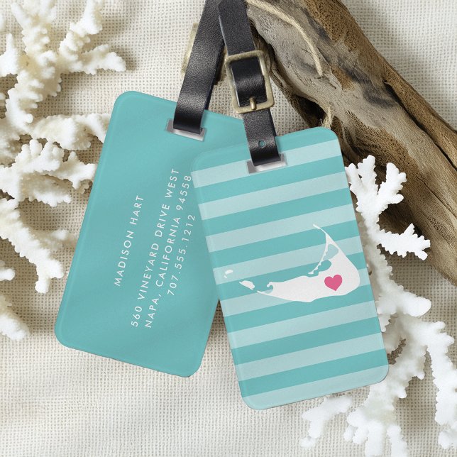 Nantucket Heart | Home Town Luggage Tag (Creator Uploaded)