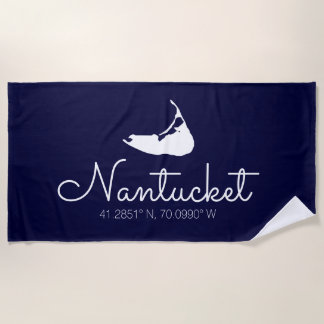 Nantucket Island Beach Towel Script