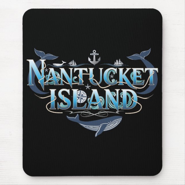 Nantucket Island Massachusetts Mouse Pad (Front)