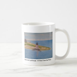 Nantucket Lighthouse - A View From the Ferry IV Coffee Mug