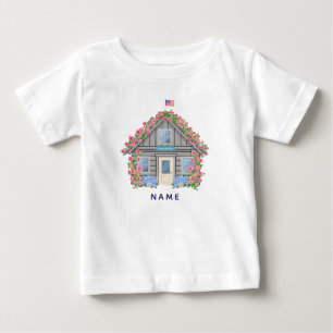 Nantucket Little Climbing Rose Cottage  Baby T-Shirt