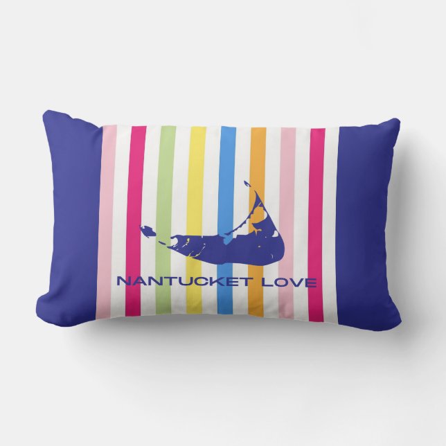 Nantucket Love Lumbar Pillow (Front)