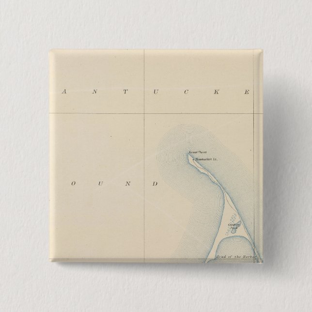 Nantucket, Massachusetts 15 Cm Square Badge (Front)