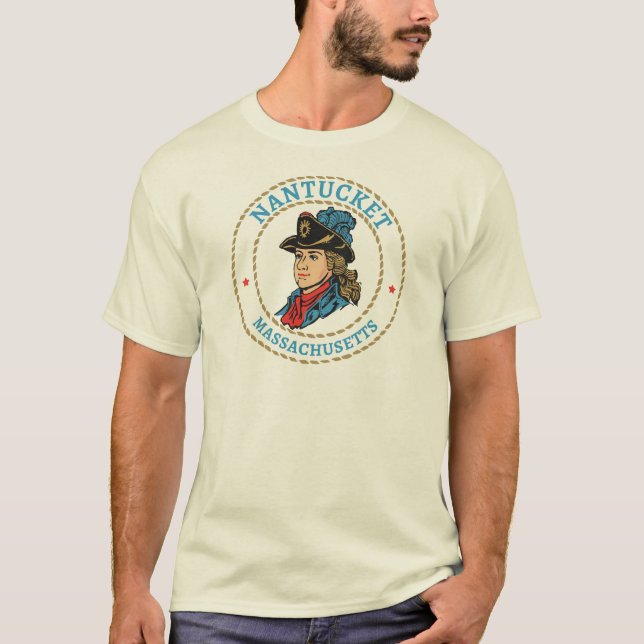 Nantucket Massachusetts Colonial T-Shirt (Front)