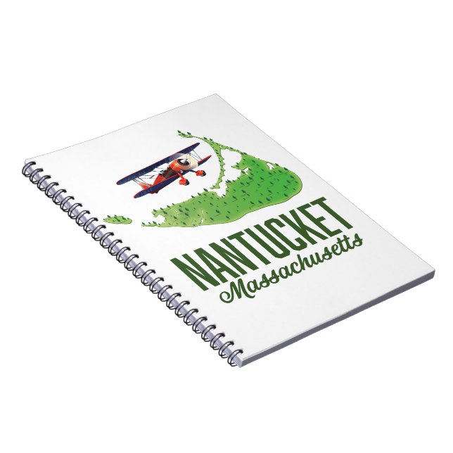 Nantucket Massachusetts Map Notebook (Right Side)