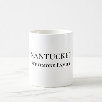 Nantucket Personalized Family Name Mug