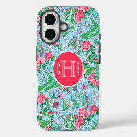 Nantucket Preppy Palm Beach Print Monogrammed