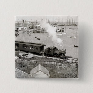 Nantucket Railroad 15 Cm Square Badge