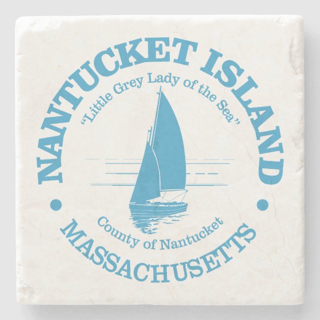 Nantucket (sailboat) stone coaster (Front)