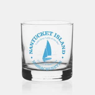 Nantucket (sailboat) whiskey glass