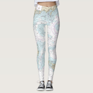 Nantucket Sound and Approaches Nautical Chart 1323 Leggings