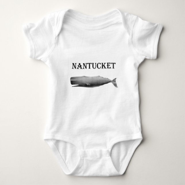 Nantucket Sperm Whale Baby Bodysuit (Front)