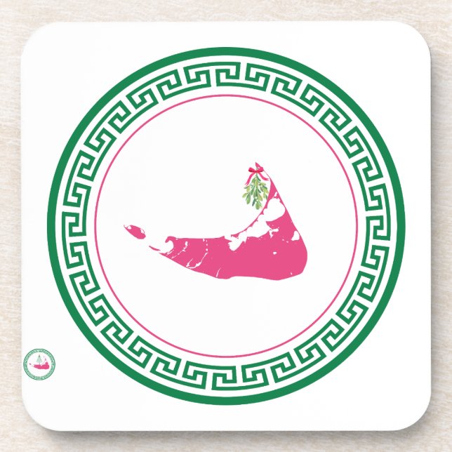 Nantucket Stroll 2025 Christmas Coasters (Front)