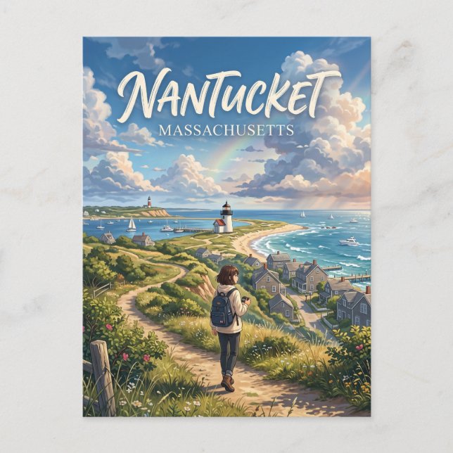 Nantucket USA Postcard (Front)