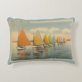 Nantucket Vintage Rainbow Fleet Pillow 3