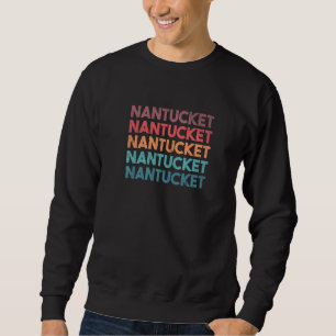 Nantucket Vintage Style Retro Colour Sweatshirt