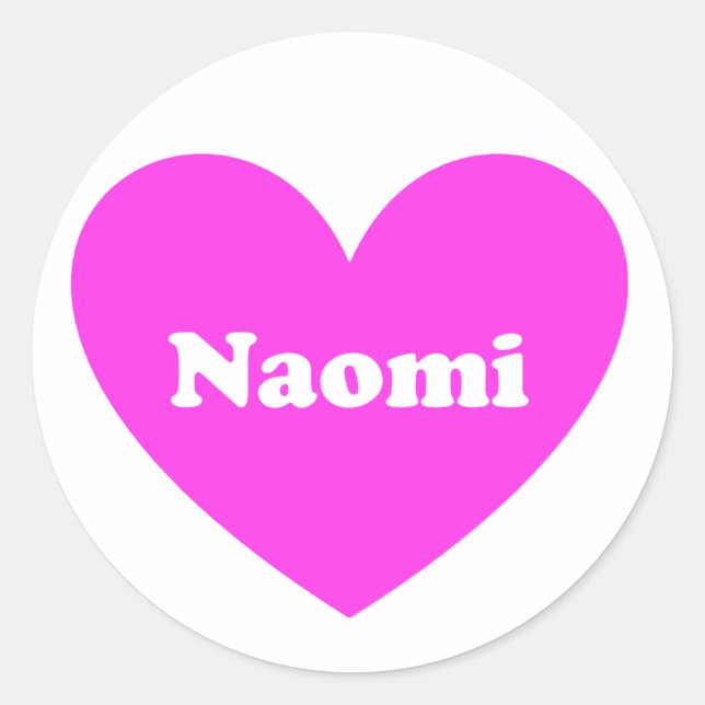 Naomi Classic Round Sticker (Front)