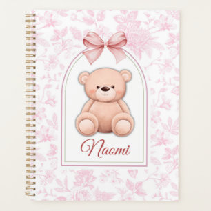 Naomi Custom Pink Teddy Bear Nursery Design Planner