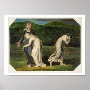 Naomi entreating Ruth and Orpah to return to the l Poster