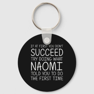 Naomi Gift Name Personalised Birthday Funny Christ Key Ring