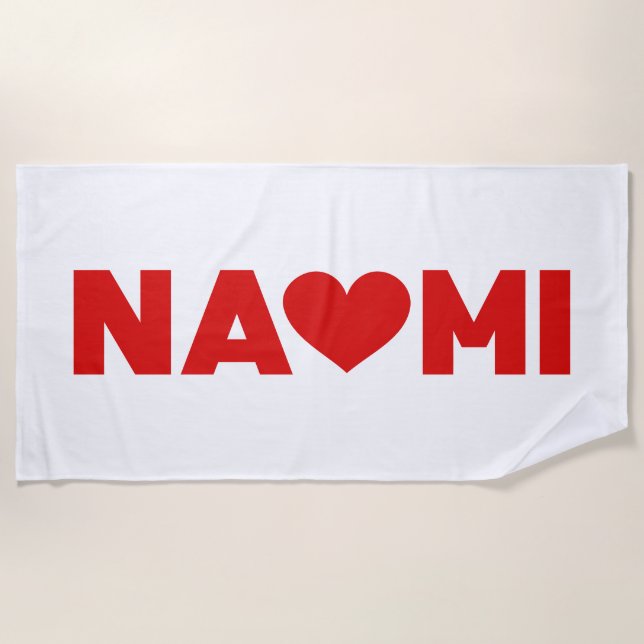 Naomi Love Beach Towel (Front)