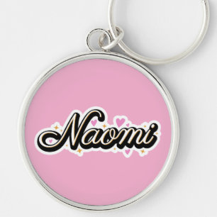 Naomi name cute design key ring