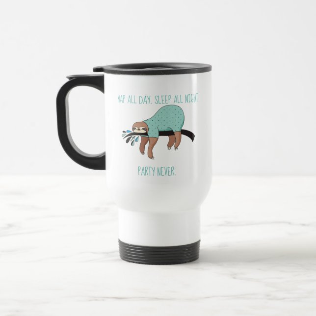 Nap All Day, Sleep All Night Mug (Left)