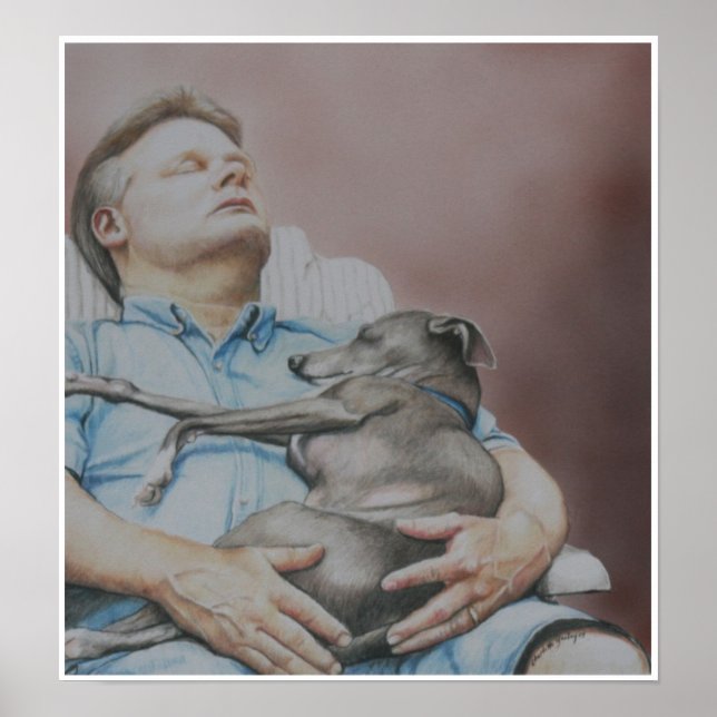 "Nap Buddies" Italian Greyhound Print (Front)