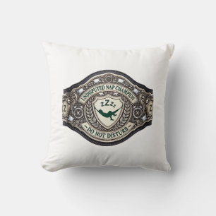 Nap Champion Belt, Sarcastic Dad Gift T Shirt, Cushion