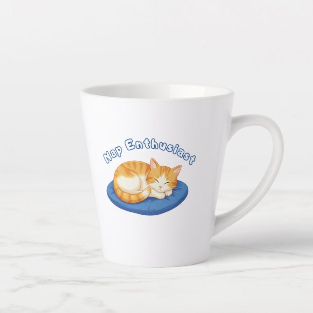 Nap Enthusiasts Latte Mug (Right)