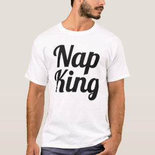 Nap King Boy Black and White Slogan Baby Bodysuit