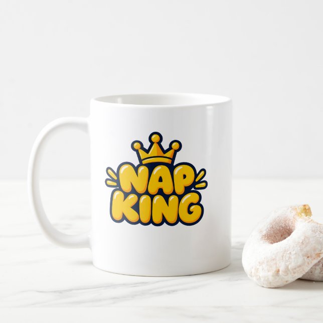 Nap King Coffee Mug (With Donut)