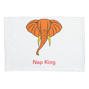 Nap King Elephant Pillow Cover