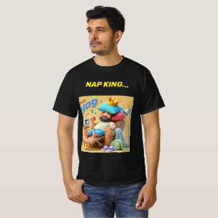 Nap King Pillow Crown Shirt Design.