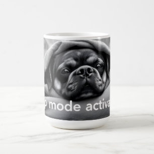 Nap mode activated dog coffee mug