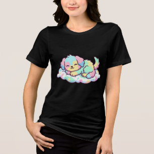 Nap Mode Puppy Tri-Blend Shirt