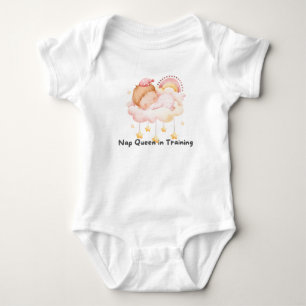 👶 "Nap Queen in Training"👑💤 Baby Bodysuit