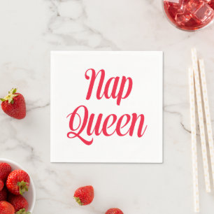 Nap Queen Pink Cherry Red Napkin
