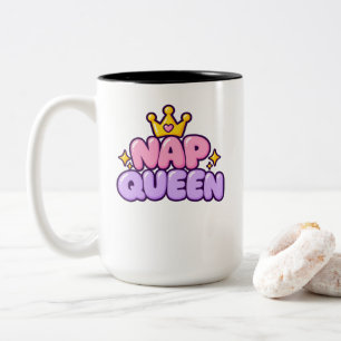 Nap Queen Two-Tone Coffee Mug