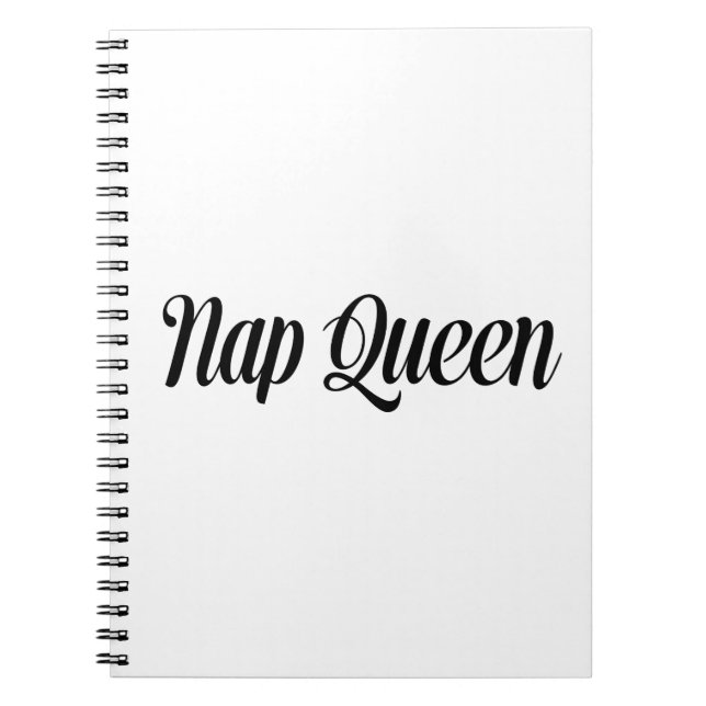 Nap Queen Typography Notebook (Front)