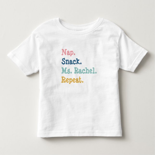Nap Snack Ms. Rachel Repeat Shirt for Kids (Front)