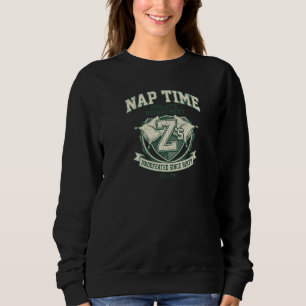 Nap Time Athletic Department Funny Vintage Varsity Sweatshirt