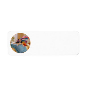 Nap Time for Puppy Return Address Label