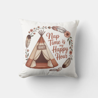 Nap Time Is My Happy Hour Cushion