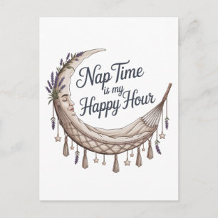 Nap Time Is My Happy Hour Postcard